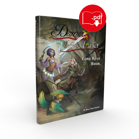 Cover art of the Dames of Asstoria diigital rulebook