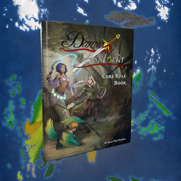 Dames of Asstoria Core Rule Book cover art